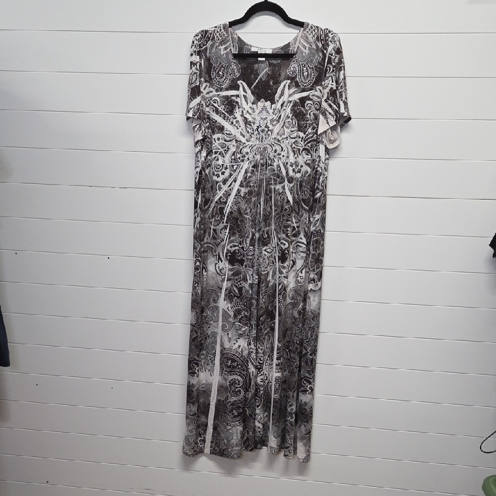 Style & Co Maxi Dress Womens Size 1X Shortsleeve